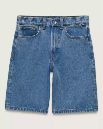 Baggy-Jeansshorts mit Karomuster für Kinder
