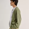 Bayview Acid Wash Cardigan Pullover