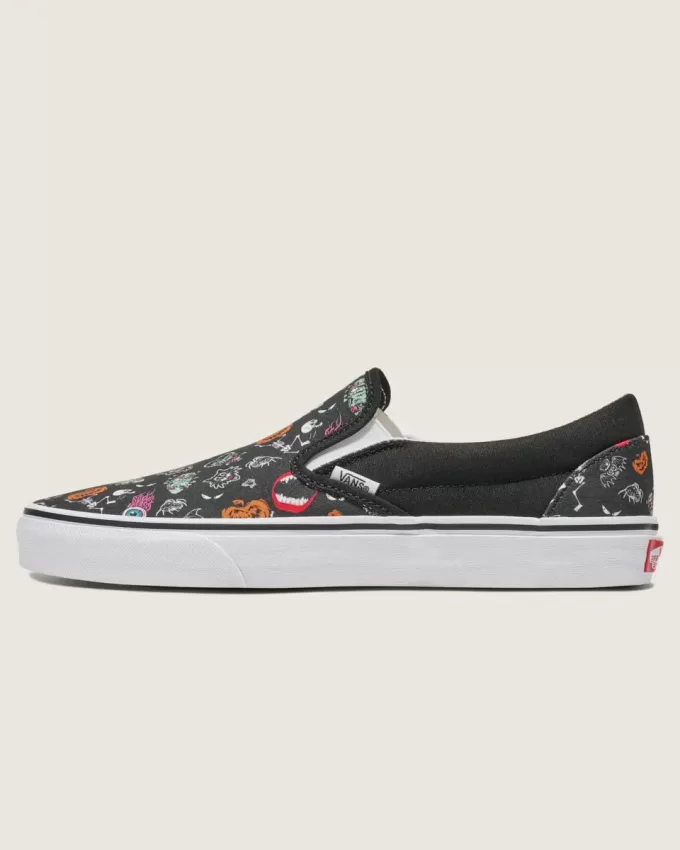 Customs Klassischer Slip-On Halloween-Schuh