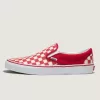 Customs Klassischer Slip-On-Schachbrett-Schuh in weiter Passform