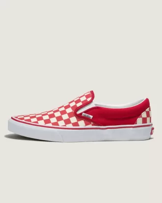 Customs Klassischer Slip-On-Schachbrett-Schuh in weiter Passform