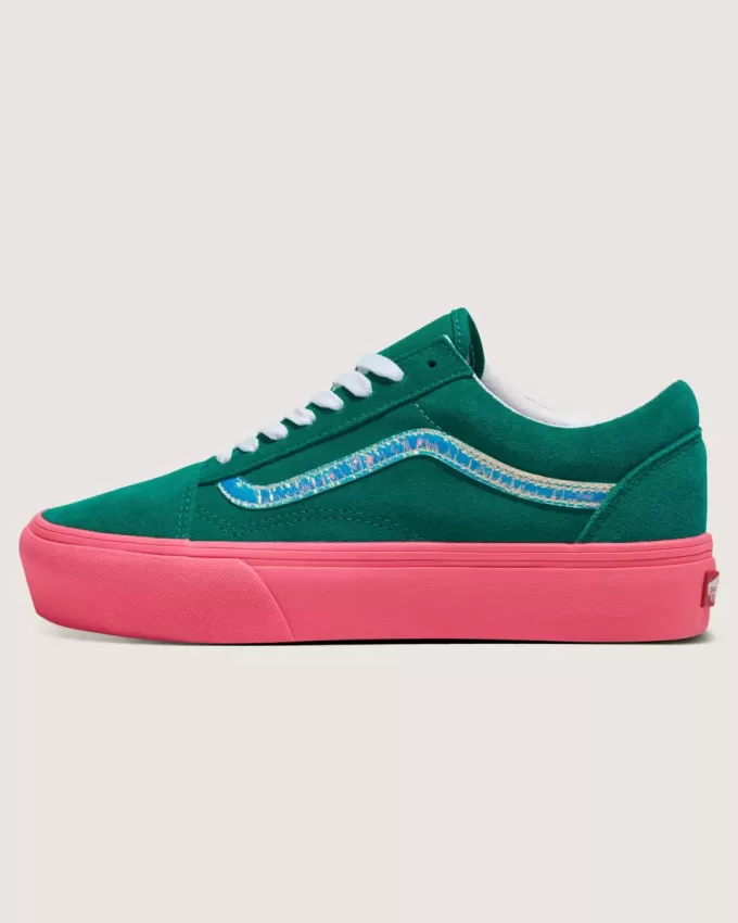 Customs Old Skool Plateau-Wildlederschuh