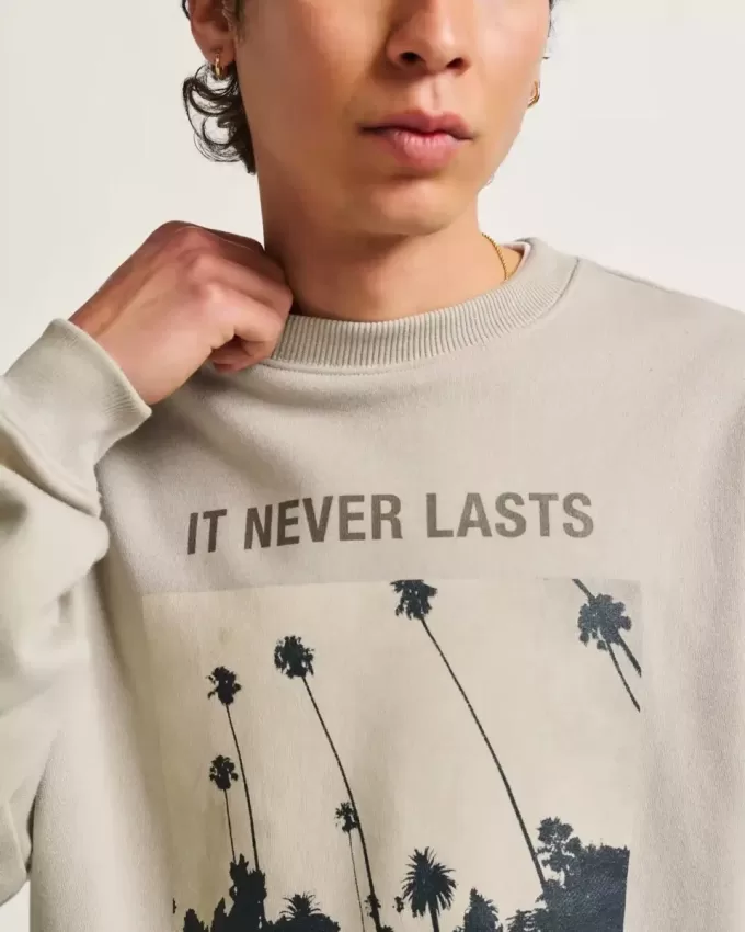 Foto Neverlasting Crew Sweatshirt Foto Neverlasting Crew Sweatshirt