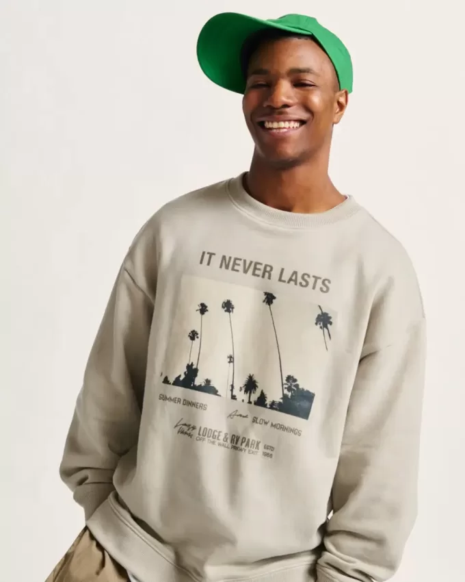 Foto Neverlasting Crew Sweatshirt Foto Neverlasting Crew Sweatshirt