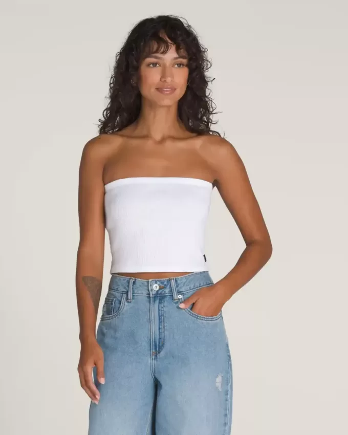 Geripptes Tube-Top „Drew“