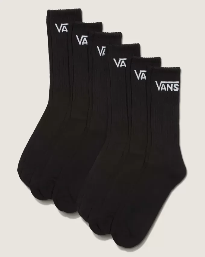 Klassische Crew-Socken, 6er-Pack