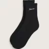 Klassische Half Crew-Socken mit Schriftzug Klassische Half Crew-Socken mit Schriftzug