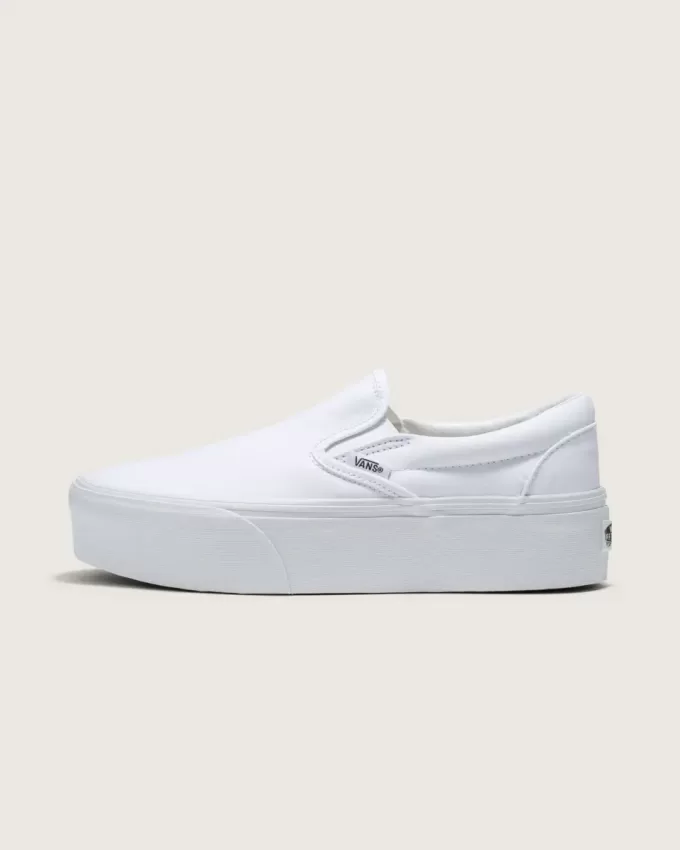 Klassischer Slip-On-Plateauschuh