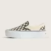 Klassischer Slip-On-Plateauschuh mit Schachbrettmuster Klassischer Slip-On-Plateauschuh mit Schachbrettmuster