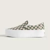 Klassischer Slip-On-Plateauschuh mit Schachbrettmuster Klassischer Slip-On-Plateauschuh mit Schachbrettmuster