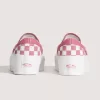 Klassischer Slip-On-Plateauschuh mit Schachbrettmuster