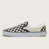 Klassischer Slip-On-Schachbrett-Schuh mit breiter Sohle Klassischer Slip-On-Schachbrett-Schuh mit breiter Sohle