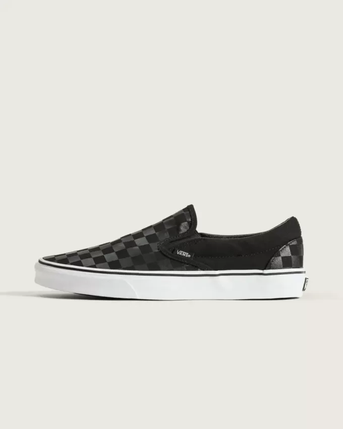 Klassischer Slip-On-Schachbrettschuh