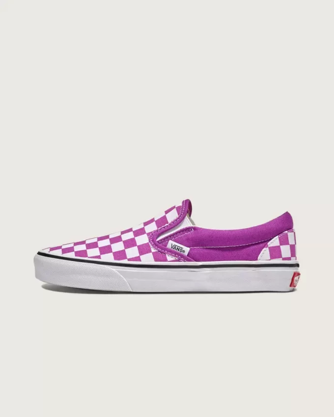 Klassischer Slip-On-Schachbrettschuh