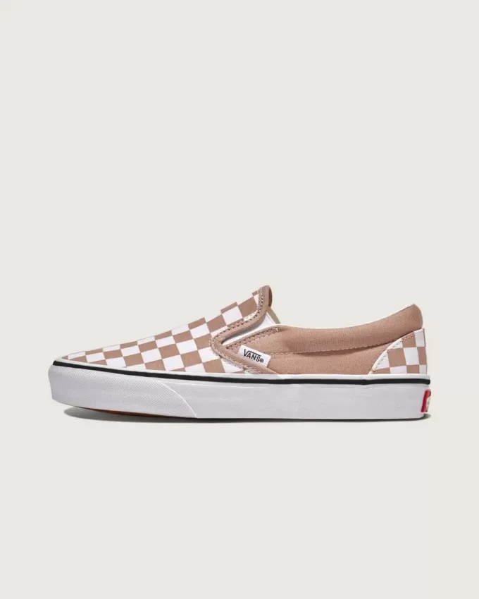 Klassischer Slip-On-Schachbrettschuh