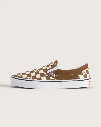 Klassischer Slip-On-Schachbrettschuh