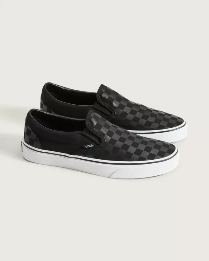 Klassischer Slip-On-Schachbrettschuh
