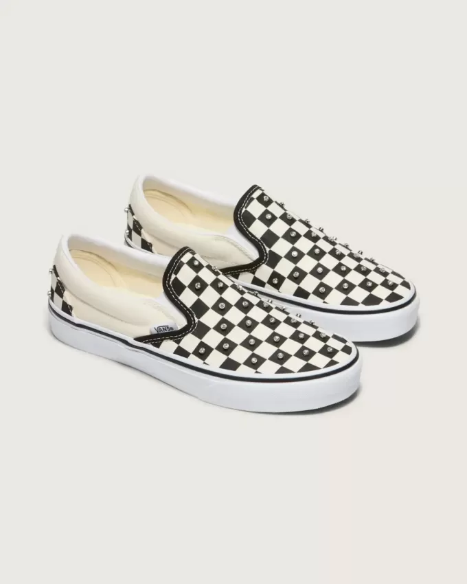 Klassischer Slip-On-Schachbrettschuh
