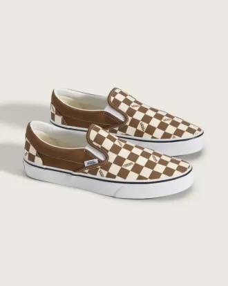Klassischer Slip-On-Schachbrettschuh