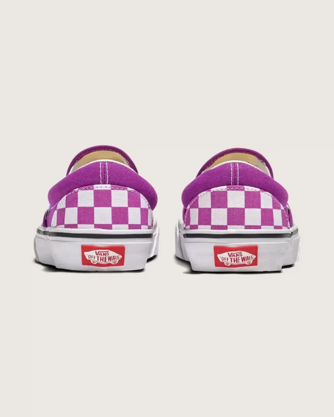 Klassischer Slip-On-Schachbrettschuh
