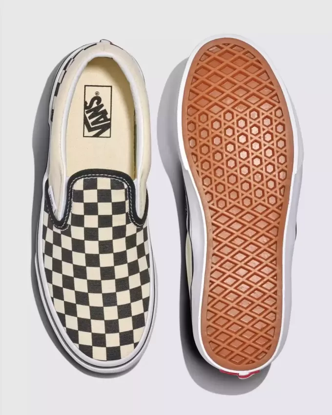 Klassischer Slip-On-Schuh mit Schachbrettmuster für große Kinder