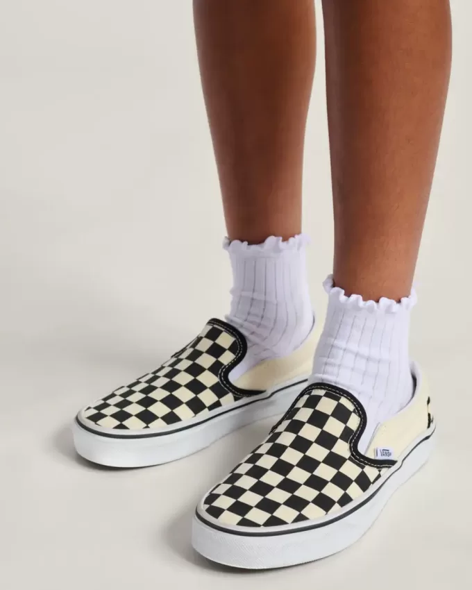 Klassischer Slip-On-Schuh mit Schachbrettmuster für große Kinder