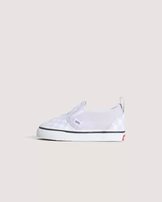 Klassischer Slip-On-Schuh mit V-Schachbrettmuster für Kleinkinder