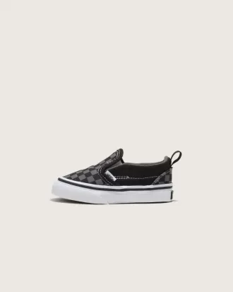 Klassischer Slip-On-Schuh mit V-Schachbrettmuster für Kleinkinder