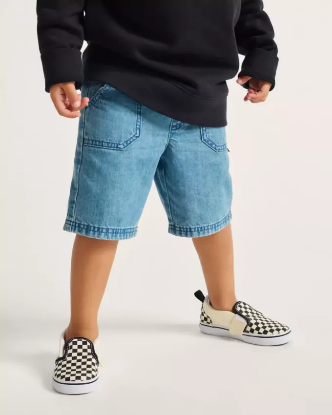 Klassischer Slip-On-Schuh mit V-Schachbrettmuster für Kleinkinder Klassischer Slip-On-Schuh mit V-Schachbrettmuster für Kleinkinder