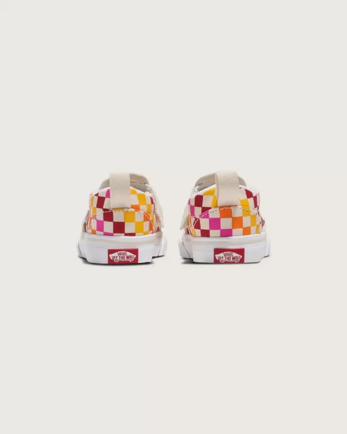 Klassischer Slip-On-Schuh mit V-Schachbrettmuster für Kleinkinder Klassischer Slip-On-Schuh mit V-Schachbrettmuster für Kleinkinder
