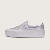 Klassischer Slip-On Stackform Checkerboard-Schuh