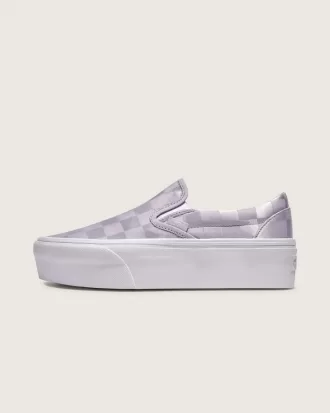 klassischer slip on stackform checkerboard schuh 1 330x413 - Klassischer Slip-On Stackform Checkerboard-Schuh