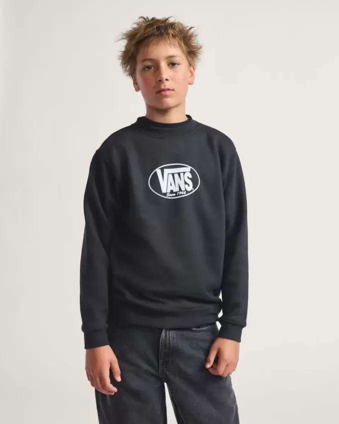 Klassisches ovales Rundhals-Sweatshirt für Kinder