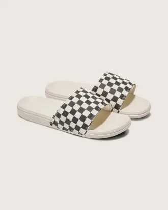 La Costa – Slipper-Sandale mit Schachbrettmuster
