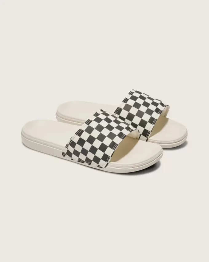 La Costa – Slipper-Sandale mit Schachbrettmuster