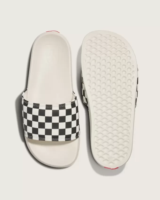 La Costa – Slipper-Sandale mit Schachbrettmuster