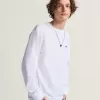 Langärmliges T-Shirt mit Logo auf der linken Brust Langärmliges T-Shirt mit Logo auf der linken Brust