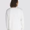 Lockeres Sweatshirt mit Rundhalsausschnitt zum Aufsprühen Lockeres Sweatshirt mit Rundhalsausschnitt zum Aufsprühen