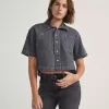 Natalie Denim-Hemd mit Knopfleiste Natalie Denim-Hemd mit Knopfleiste
