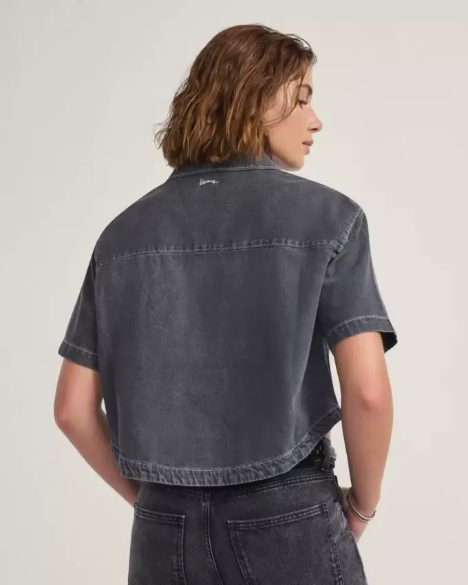 Natalie Denim-Hemd mit Knopfleiste Natalie Denim-Hemd mit Knopfleiste