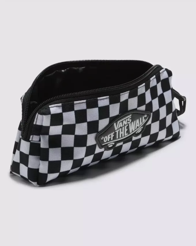 Old Skool – Bleistifttasche mit Schachbrettmuster