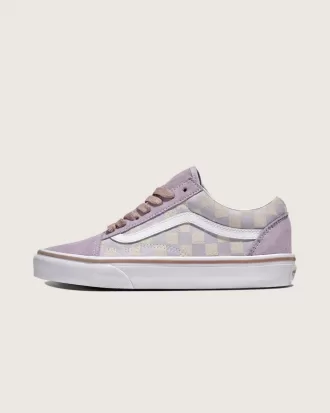Old Skool Wildlederschuh mit Schachbrettmuster