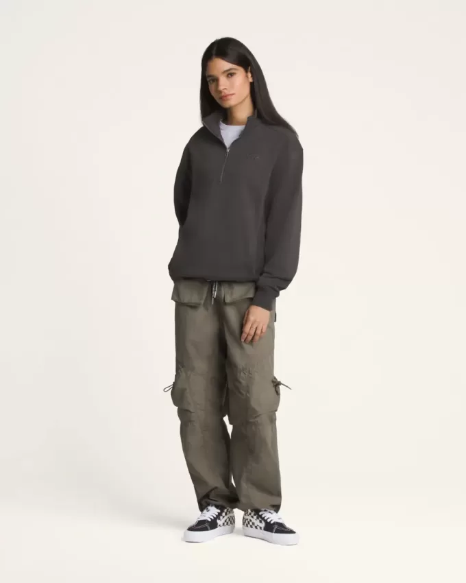 Premium-Sweatshirt mit halbem Reißverschluss Premium-Sweatshirt mit halbem Reißverschluss