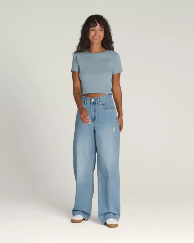 Sirelle 5-Pocket-Denim-Puddle-Hose