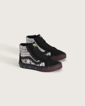 Sk8-Hi Halloween-Schuh für kleine Kinder mit seitlichem Reißverschluss