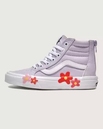 Sk8-Hi-Zip Flower Schuh für kleine Kinder