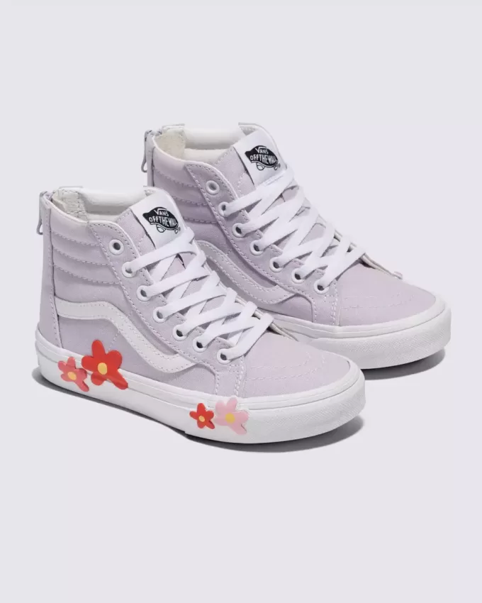 Sk8-Hi-Zip Flower Schuh für kleine Kinder Sk8-Hi-Zip Flower Schuh für kleine Kinder