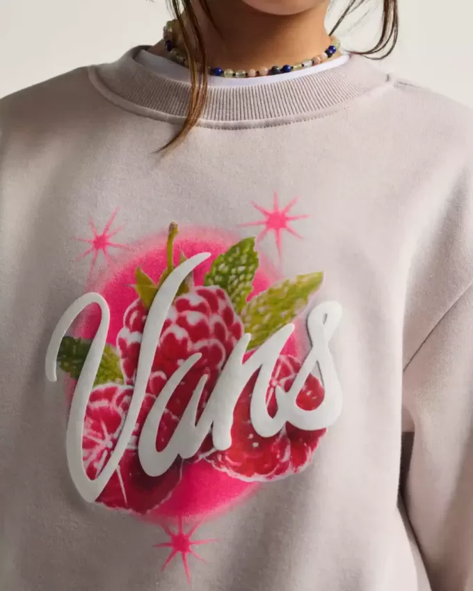 Sweatshirt mit Rundhalsausschnitt und Berry Pop-Print für Kinder