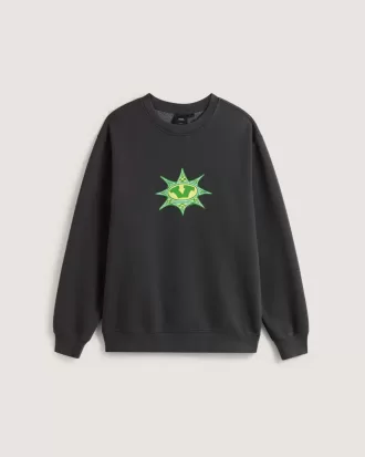Sweatshirt mit Rundhalsausschnitt und Sternenkaromuster