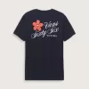 T-Shirt mit geknackter Blume